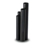 HDPE Pipes SDR 22 Outside Diameter 160 mm Thickness 7.3 mm Black