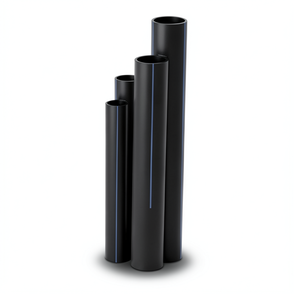 أنابيب HDPE SDR 22 قطر خارجي 160 مم سمك 7.3 مم لون أسود