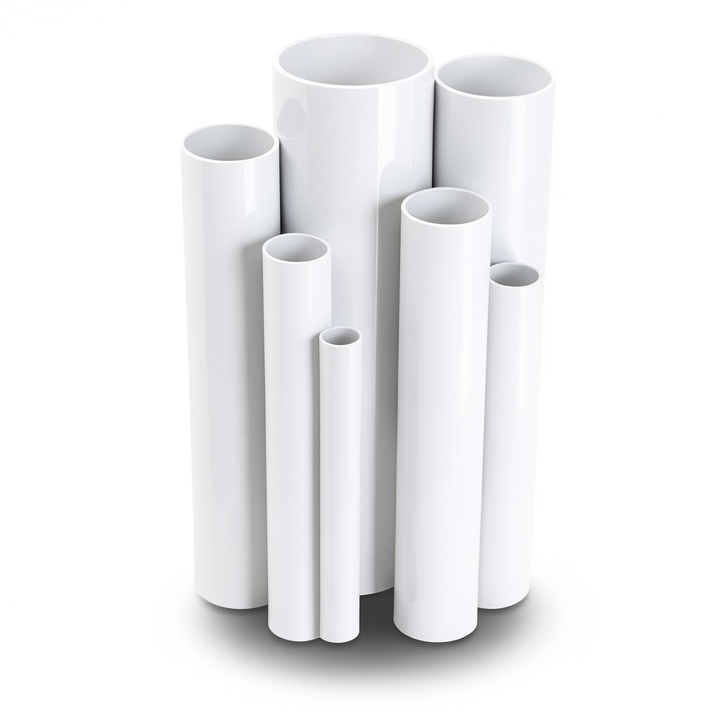 UPVC Pipes Schedule 80 Size ¾ inch Thickness 3.9 mm White
