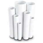 مواسير UPVC جدول 80 مقاس ¾ إنش سمك 3.9 مم لون أبيض