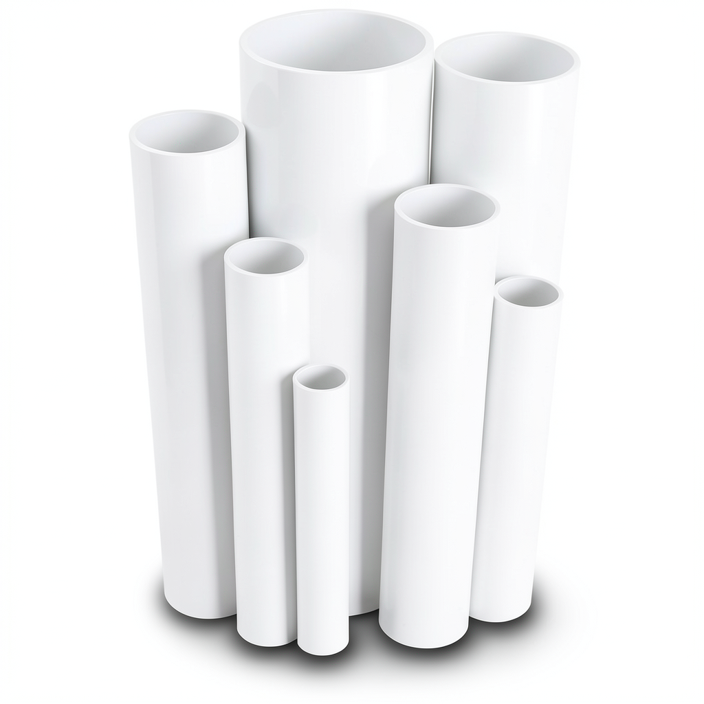 UPVC Pipes Schedule 80 Size ¾ inch Thickness 3.9 mm White