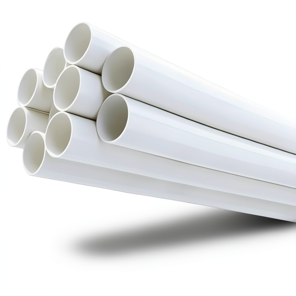 مواسير UPVC ضغط 11 بار مقاس 4 إنش سمك 4.39 مم لون أبيض