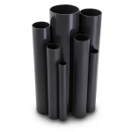 مواسير UPVC ضغط اسمي 16 بار قطر خارجي 225 مم سمك 16.7 مم لون اسود