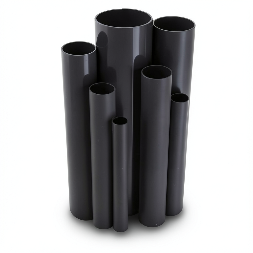 UPVC Pipes Nominal Pressure 16 Bar Outside Diameter 225 mm Thickness 16.7 mm Black