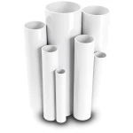 مواسير UPVC جدول 80 مقاس 1 إنش سمك 4.6 مم لون أبيض