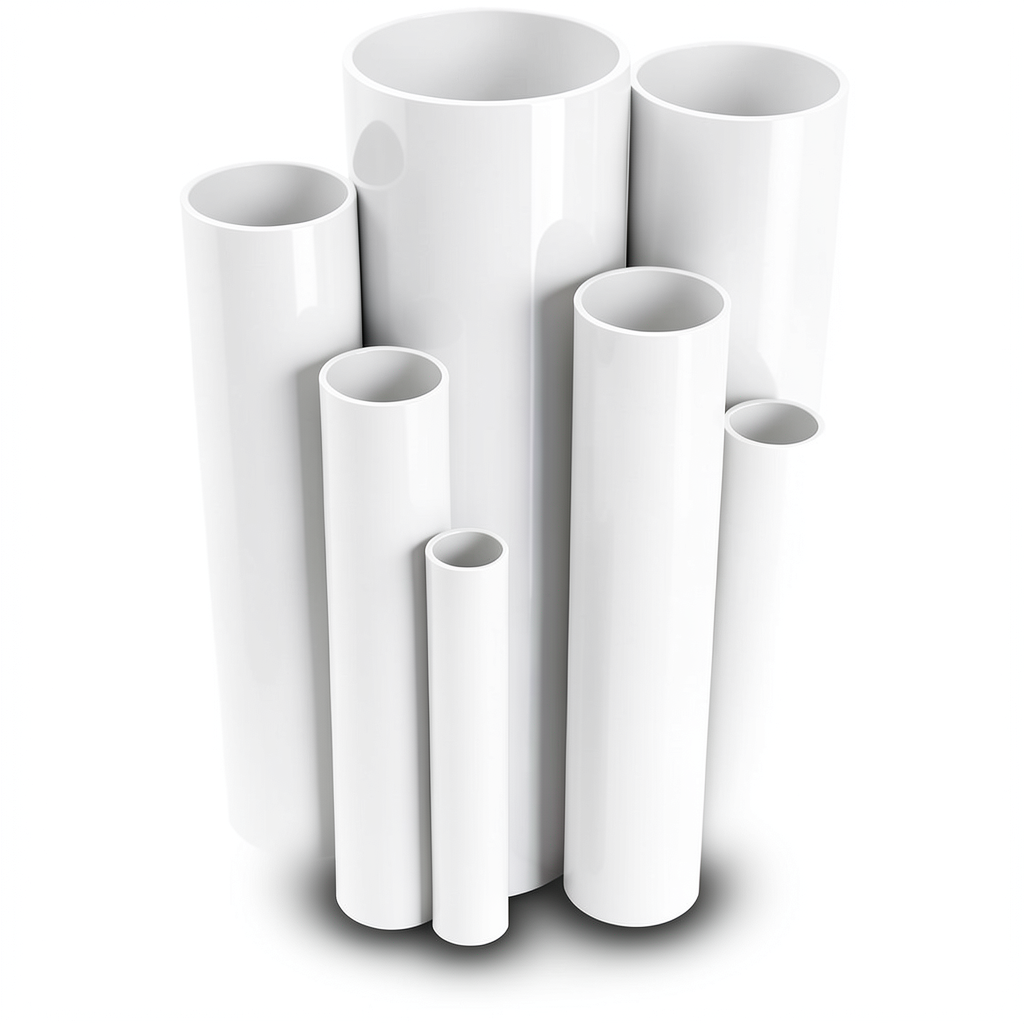 مواسير UPVC جدول 80 مقاس 1 إنش سمك 4.6 مم لون أبيض