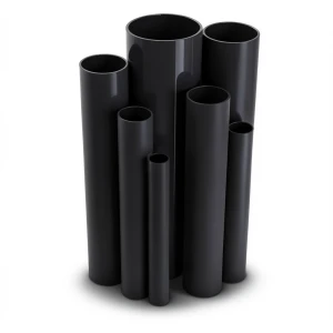 مواسير UPVC ضغط اسمي 16 بار قطر خارجي 225 مم سمك 16.7 مم لون اسود