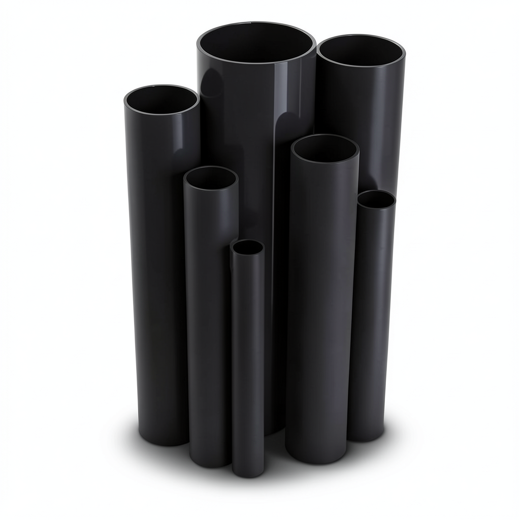 UPVC Pipes Nominal Pressure 16 Bar Outside Diameter 225 mm Thickness 16.7 mm Black