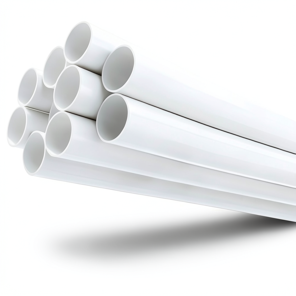 UPVC Pipes 8 Inch Thickness 8.43 mm Pressure 11 Bar White