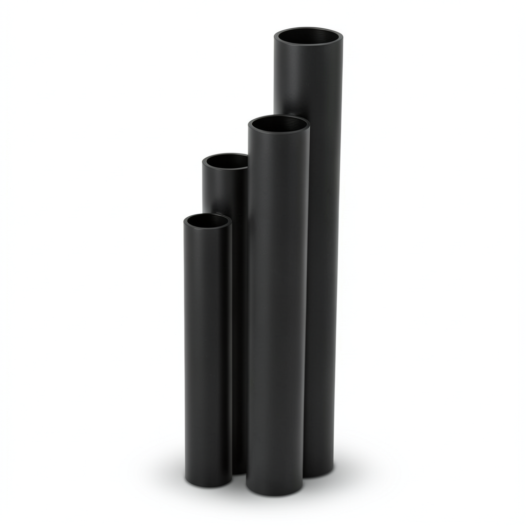أنابيب HDPE SDR 22 قطر خارجي 355 مم سمك 16.2 مم لون أسود