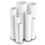 مواسير UPVC جدول 80 مقاس ¼ 1 إنش سمك 4.9 مم لون أبيض