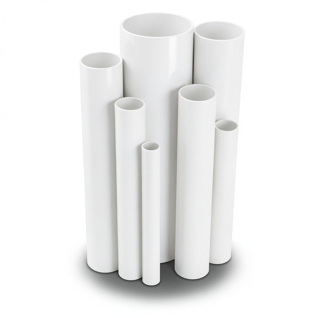 مواسير UPVC ضغط اسمي 2.5 بار قطر خارجي 280 مم سمك 2.3 مم أبيض