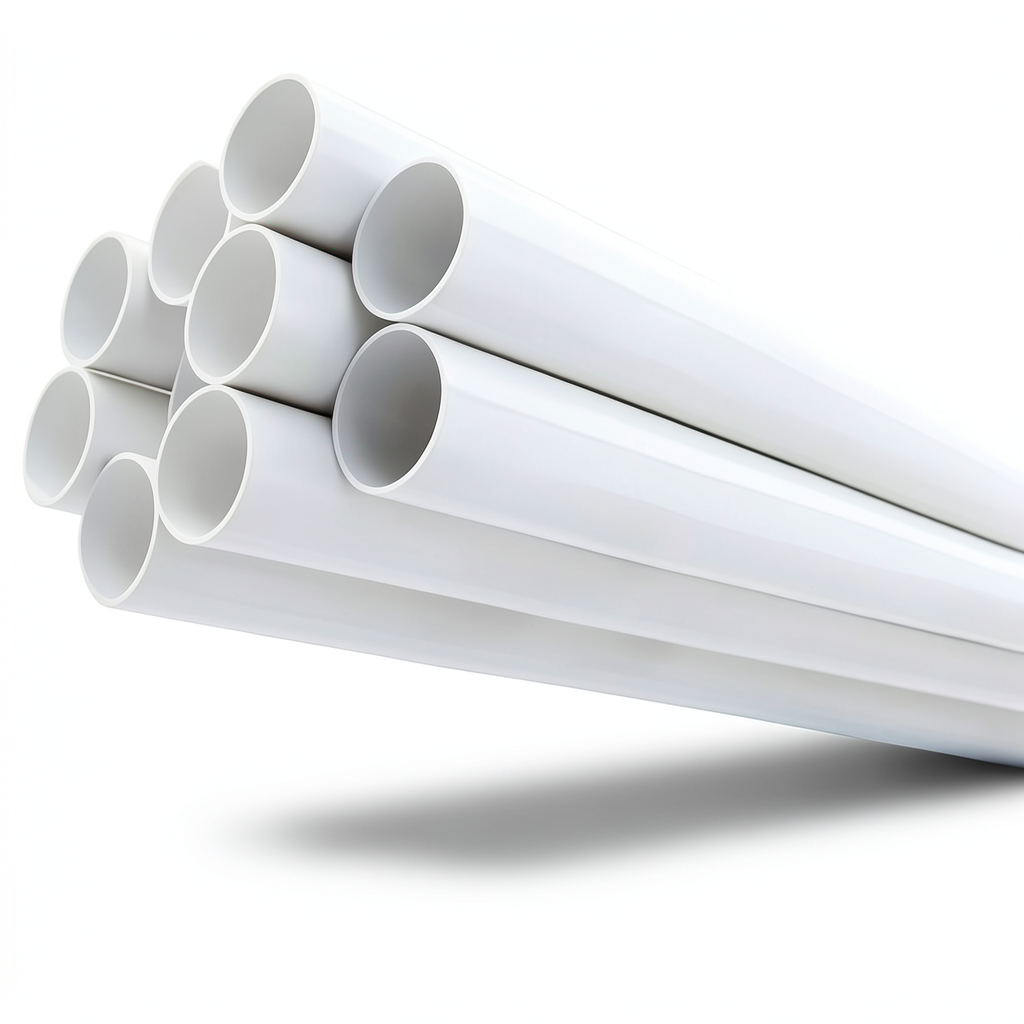 مواسير UPVC مقاس ¼ 1 إنش سمك 1.52 مم أبيض ضغط 8.6 بار