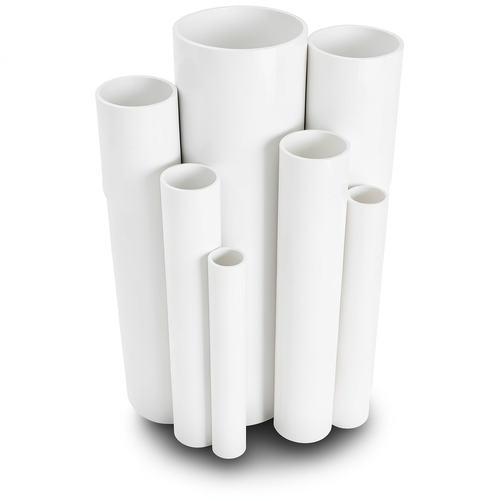 مواسير UPVC جدول 80 مقاس ¼ 1 إنش سمك 4.9 مم لون أبيض