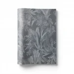 Italian Wallpaper Gray Color Tropical Design, Size 10mx0.70m, Model RC18004