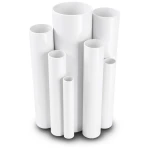 مواسير UPVC ضغط 2.5 بار قطر خارجي 250 مم سمك 2.0 مم لون أبيض