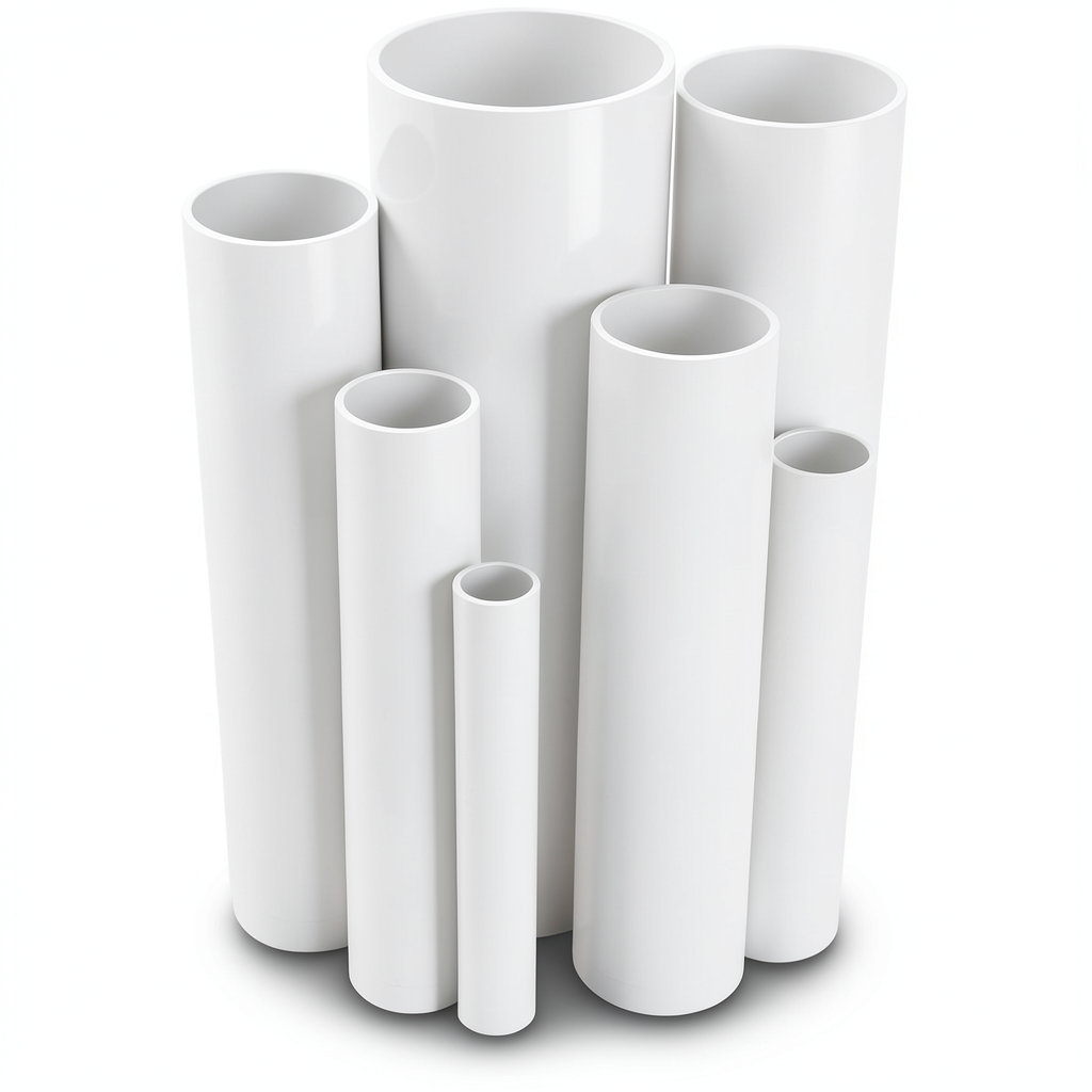 مواسير UPVC جدول 80 مقاس 2 إنش سمك 5.5 مم لون أبيض