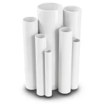 مواسير UPVC جدول 80 مقاس 2 إنش سمك 5.5 مم لون أبيض