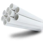 مواسير UPVC مقاس 6 إنش ضغط 8.6 بار سمك 5.18 مم لون أبيض