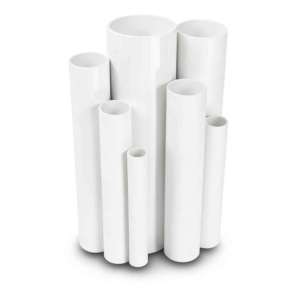 مواسير UPVC ضغط 4 بار قطر خارجي 280 مم سمك 5.5 مم لون أبيض
