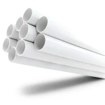 مواسير UPVC ضغط 8.6 بار مقاس 8 إنش سمك 6.73 مم لون أبيض
