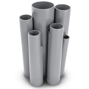 مواسير UPVC ضغط اسمي 4 بار قطر خارجي 280 مم سمك 5.5 مم لون رمادي