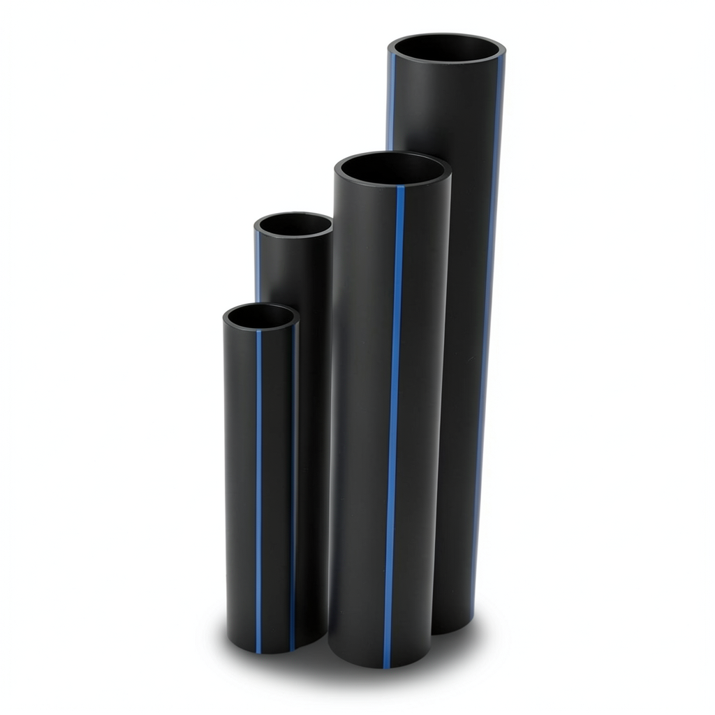 HDPE Pipes SDR 22 Outside Diameter 630 mm Thickness 28.7 mm Black