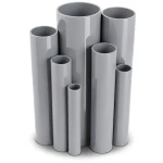 مواسير UPVC جدول 40 مقاس ½ إنش سمك 2.8 مم لون رمادي
