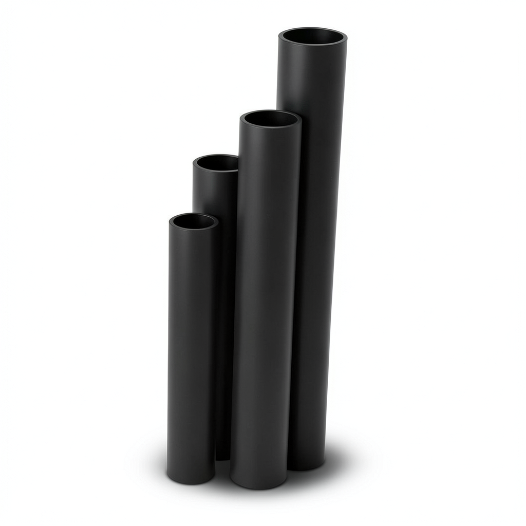 HDPE Pipes SDR 41 Outside Diameter 75 mm Thickness 1.9 mm Black