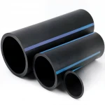 مواسير HDPE الوطني لشبكات المياه  ضغط 8 بار قطر خارجي 32 مم سمك 1.5 مم لون اسود