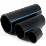 أنابيب HDPE الوطني لشبكات المياه  ضغط 12.5 بار قطر خارجي 110 مم سمك 5.3 مم لون اسود