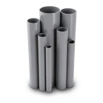 مواسير UPVC جدول 40 مقاس 1 إنش سمك 3.4 مم لون رمادي