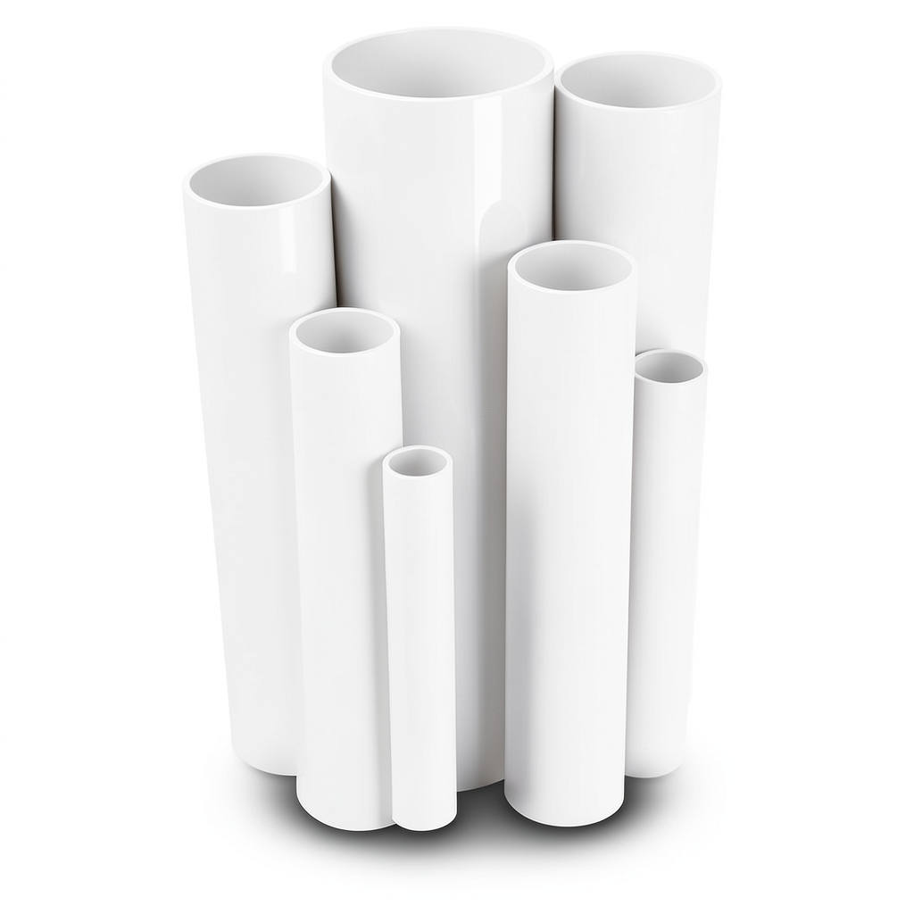 مواسير UPVC ضغط 6 بار قطر خارجي 280 مم سمك 8.2 مم لون أبيض