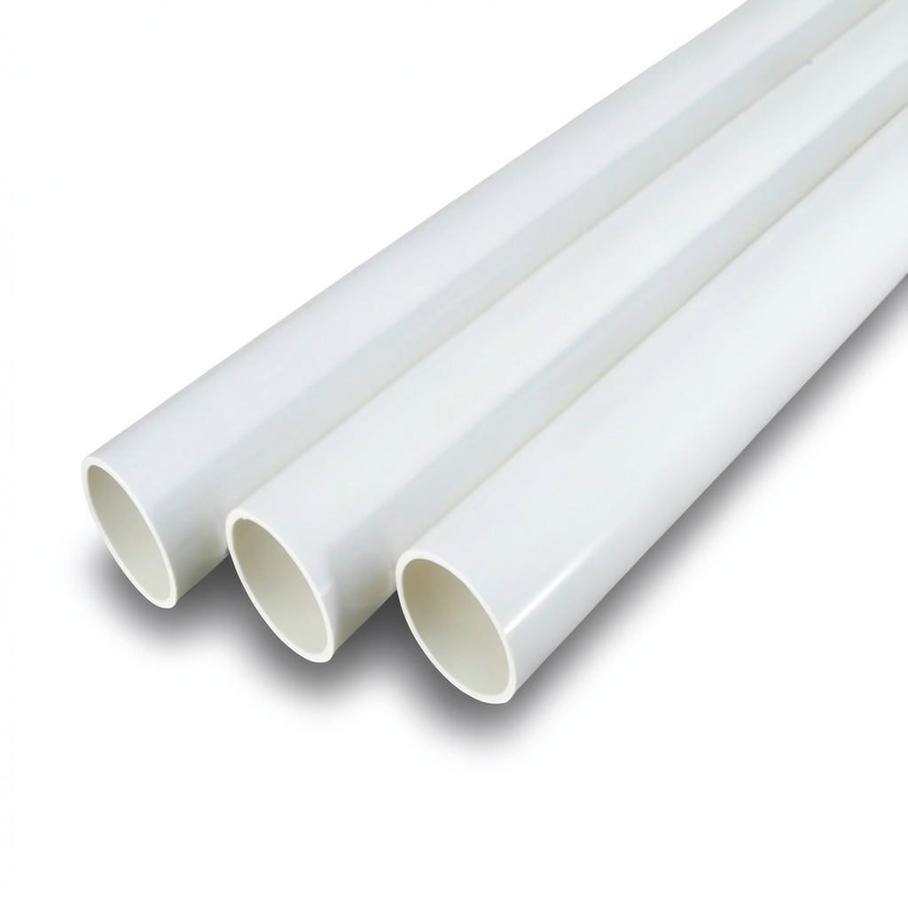 مواسير UPVC جدول 40 مقاس 4 إنش سمك 6.02 مم لون أبيض