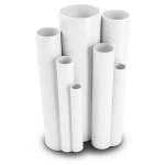 مواسير UPVC ضغط 6 بار قطر خارجي 280 مم سمك 8.2 مم لون أبيض
