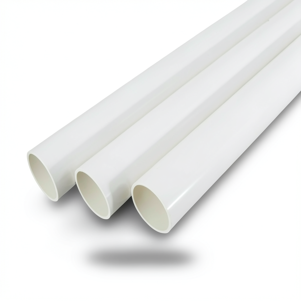 UPVC Pipes Schedule 40 Size 6 Inch Thickness 7.11 mm White