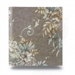 Italian wallpaper floral design 10m x 1.06m, dark beige, model 82863