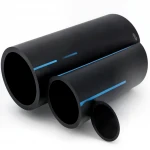 مواسير HDPE الوطني لشبكات المياه  ضغط 8 بار قطر خارجي 90 مم سمك 3.5 مم لون اسود