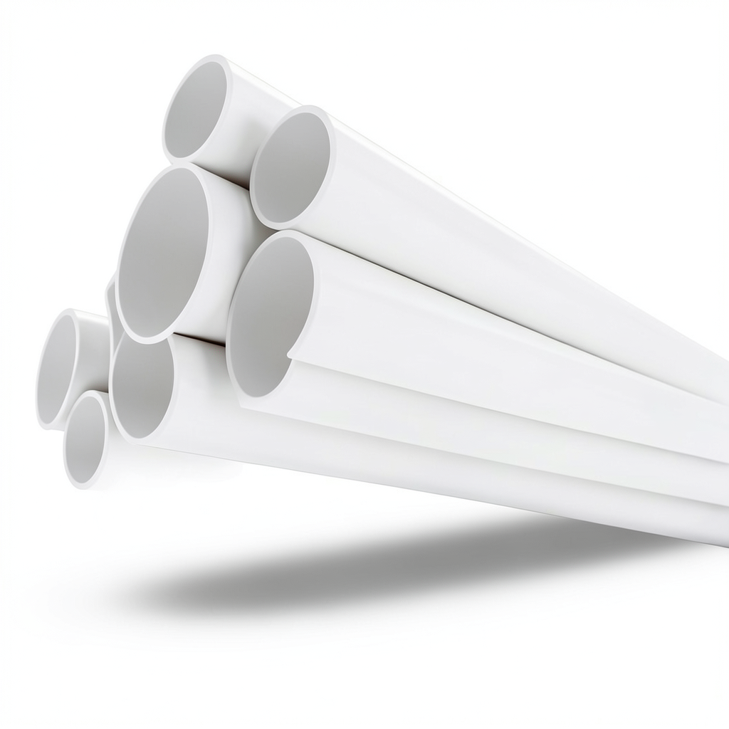 مواسير UPVC مقاس 3 إنش سمك 3.43 مم لون أبيض ضغط 11 بار