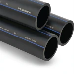 SPS HDPE Pipes PE 80 Pressure 8 Bar Outside Diameter 400 mm Thickness 23.7 mm Black | Saudi Pipes Systems (SPS)