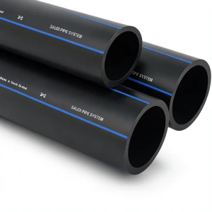 أنابيب SPS HDPE PE 80 ضغط 12.5 بار قطر خارجي 400 مم سمك 36.3 مم أسود | مصنع أنظمة الانابيب السعودي (SPS)