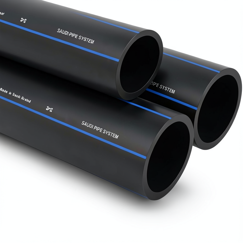 أنابيب SPS HDPE PE 80 ضغط 12.5 بار قطر خارجي 400 مم سمك 36.3 مم أسود | مصنع أنظمة الانابيب السعودي (SPS)