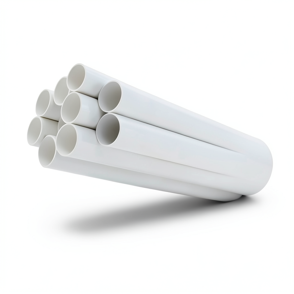 مواسير UPVC مقاس ¼ 1 إنش سمك 1.52 مم أبيض ضغط 8.6 بار