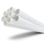 أنابيب UPVC ضغط اسمي 8.6 بار مقاس ½ 1 إنش سمك 1.52 مم لون أبيض