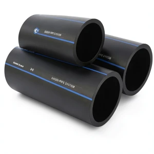 مواسير HDPE السعودي PE 80 ضغط 8 بار قطر خارجي 450 مم سمك 26.7 مم لون اسود | مصنع أنظمة الانابيب السعودي (SPS)
