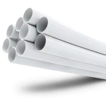 مواسير UPVC مقاس 2 إنش سمك 1.85 مم ضغط 8.6 بار لون أبيض