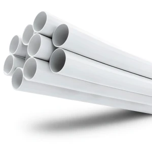 مواسير UPVC مقاس 2 إنش سمك 1.85 مم ضغط 8.6 بار لون أبيض