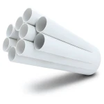 مواسير UPVC مقاس 6 إنش ضغط 8.6 بار سمك 5.18 مم لون أبيض