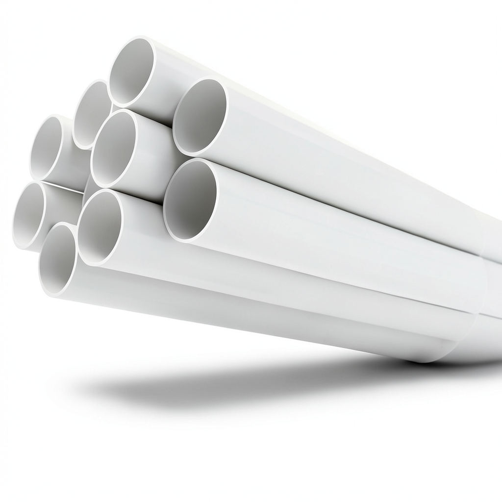 UPVC Pipes Nominal Pressure 8.6 Bar Size 8 Inch Thickness 6.73 mm White