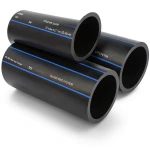 SPS HDPE Pipes PE 80 Pressure 8 Bar OD 450 mm Thickness 26.7 mm Black | Saudi Pipes Systems (SPS)